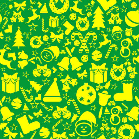 Christmas seamless icons. Decoration vectorのイラスト素材