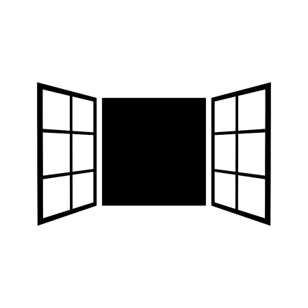 Vintage window vector icon.のイラスト素材
