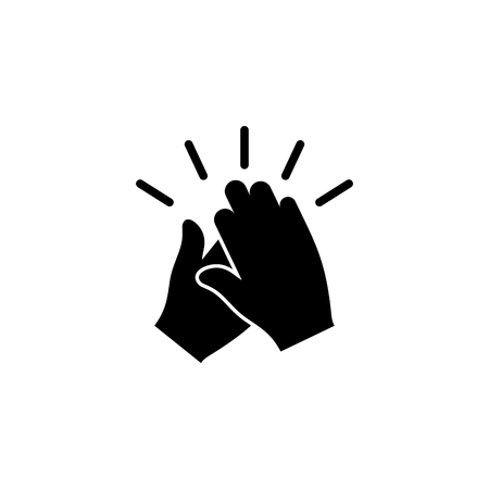 Clapping hands vector iconのイラスト素材