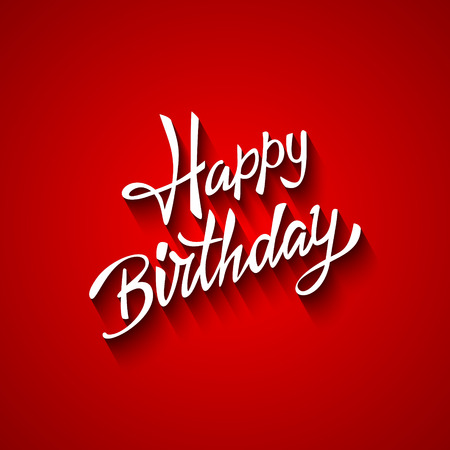 Happy birthday lettering vectorのイラスト素材