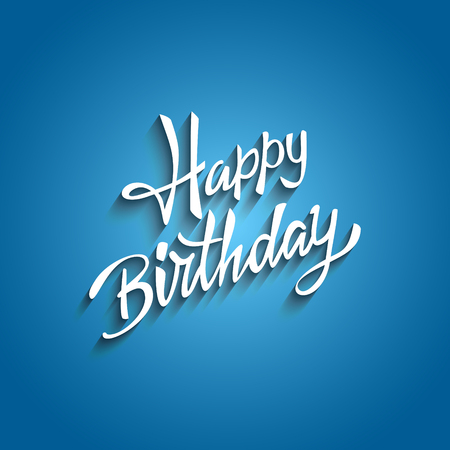 Happy birthday hand vectorのイラスト素材