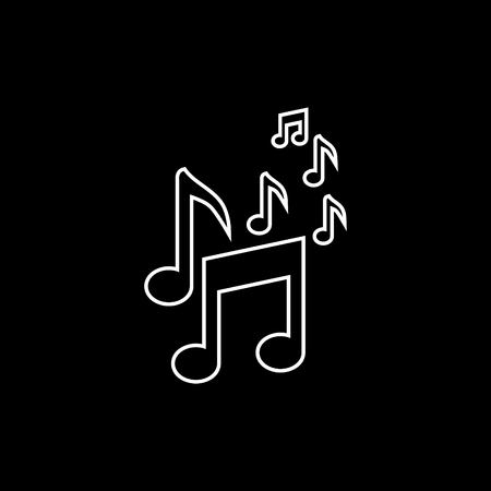Musical symbols vector iconのイラスト素材