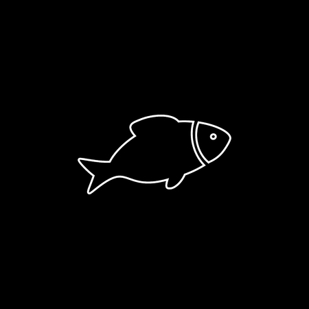 Fish vector iconのイラスト素材
