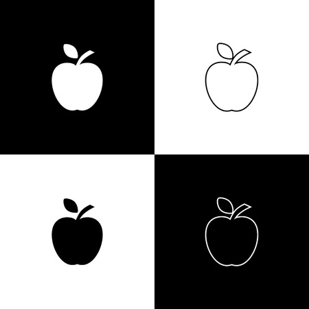Fruit apple vector iconのイラスト素材