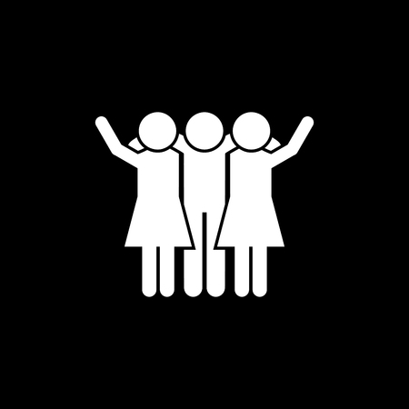 Friends vector iconのイラスト素材