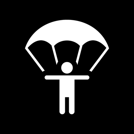 Parachute vector iconのイラスト素材