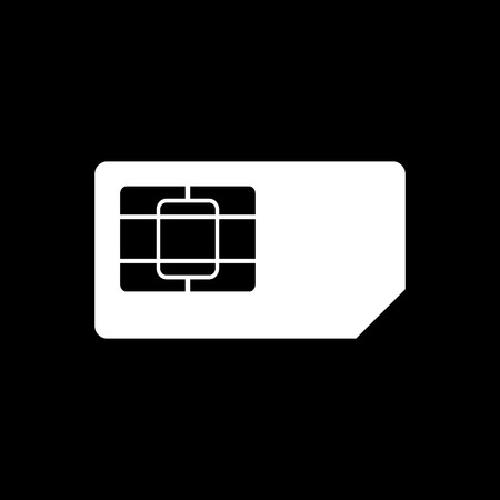 Sim card vector iconのイラスト素材