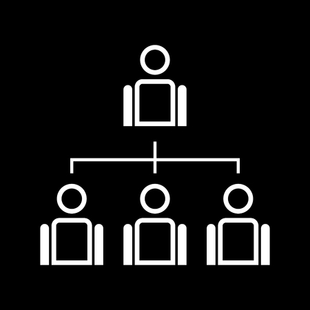 Businessman delegating vector iconのイラスト素材