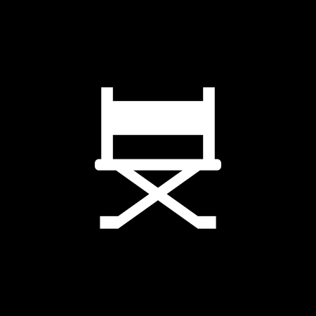 Director chair vector iconのイラスト素材