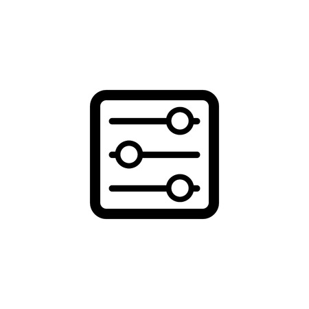 Equalizer interface button symbol vector iconのイラスト素材