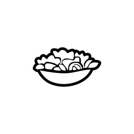 Salad vector iconのイラスト素材
