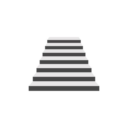 White stairs vector iconのイラスト素材