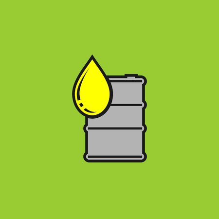 Oil drum vector iconのイラスト素材