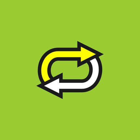 Refresh arrow loop vector iconのイラスト素材