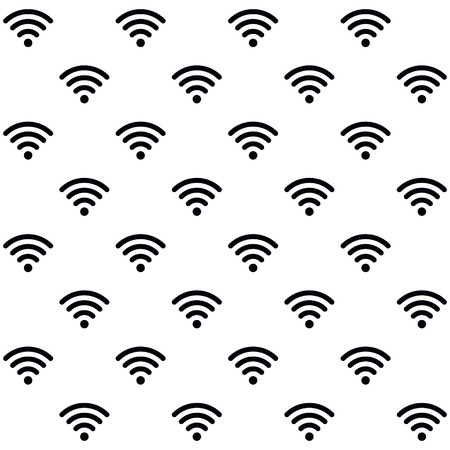 Wifi connection signal Seamless  wallpaper texture vector iconのイラスト素材