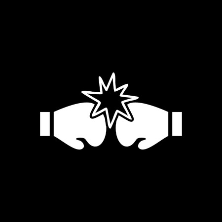 Boxing sports vector iconのイラスト素材