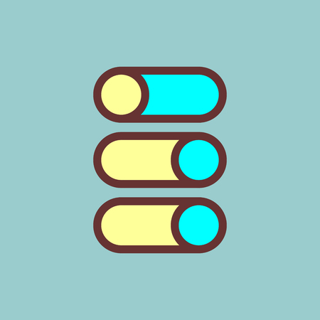 Settings vector iconのイラスト素材