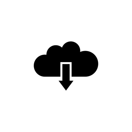 Download from cloud vector iconのイラスト素材