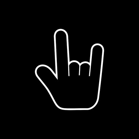 Hand gesture vector iconのイラスト素材