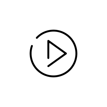 Play button vector iconのイラスト素材