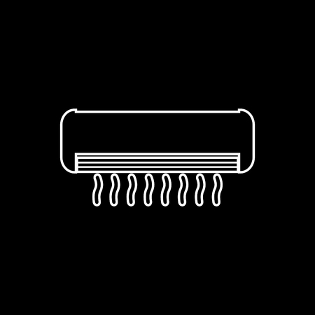 Air conditioning system vector iconのイラスト素材
