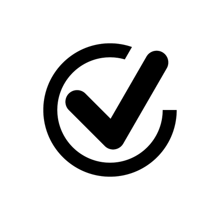 check mark icon vectorのイラスト素材