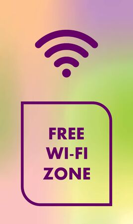 wifi internet freeのイラスト素材