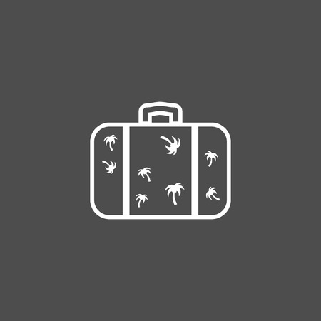 Luggage suitcase vector iconのイラスト素材