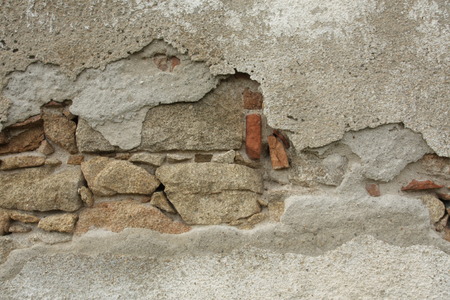 Old damaged wall, close upの写真素材