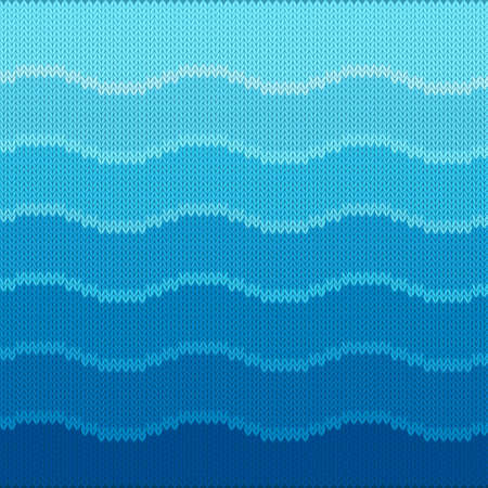 Vector illustration of knitted seamless pattern with oceanic waves
のイラスト素材
