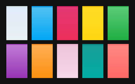 Vector set of gradient backgrounds material designのイラスト素材
