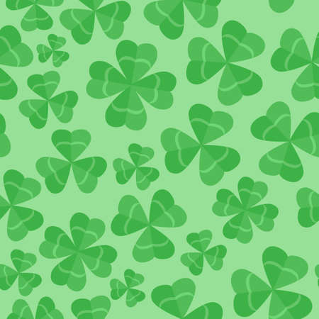 Seamless pattern clover leaves. St. Patricks day