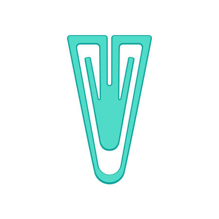 Plastic paper clip fastenerのイラスト素材