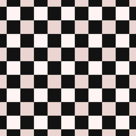 Seamless checkerboard pattern with dark and light squares. Vector geometric backgroundのイラスト素材