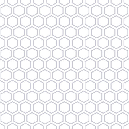 Abstract geometric seamless pattern with hexagonal shape cells. Vector illustration