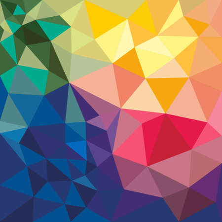 Vector abstract background with geometric shapes. Colorful triangles