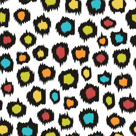 Decorative seamless background for design. Imitation leopard skinsのイラスト素材