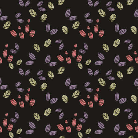 Seamless abstract pattern. Stylized elements for design on a black backgroundのイラスト素材