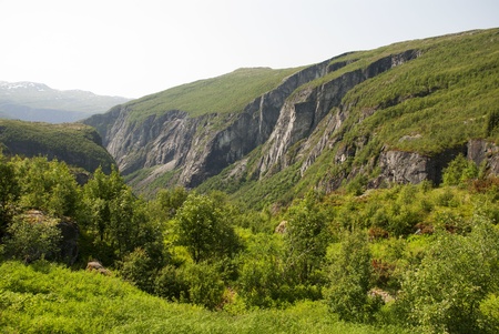A Green Panoramatic Mountain Landscape