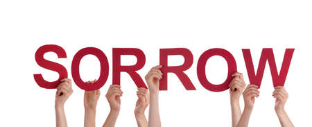 Many People Holding the Word Sorrow, Isolated