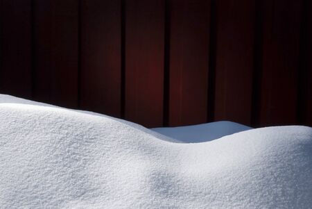 Christmas Card With White Snowの写真素材