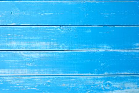 Light Blue Wooden Background, Copy Spaceの写真素材