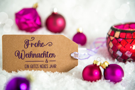 Frohe Weihnachten, Gutes Neues, Merry Christmas, Happy New Year, Christmas Decorの写真素材