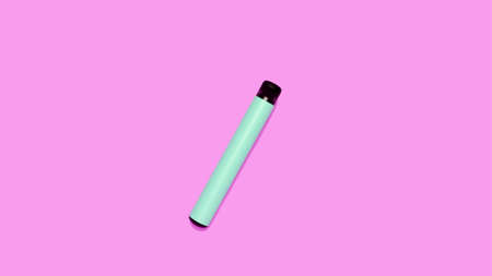 Illustration of 3D vaping modern image with pastel colors. 3d renderの写真素材