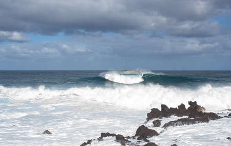 detail pic from waves at tenerife island