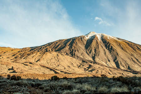 Spectacular view to the Pico del Teide in tenerifeの写真素材