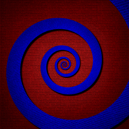 infinity spiral grunge backgroundの写真素材