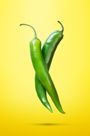 Hot chili peppersの写真素材