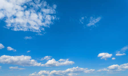 blue sky with clouds, sky backgroundの写真素材