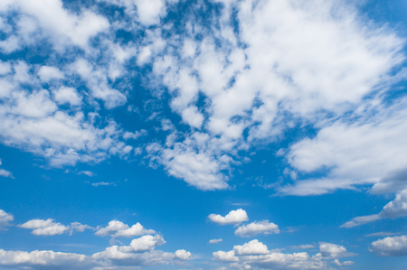 blue sky with clouds, sky backgroundの写真素材